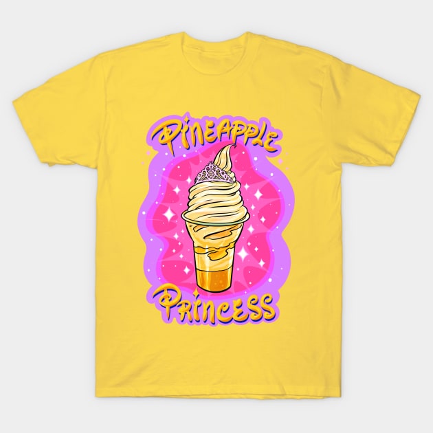 Dole Whip Float Pineapple Princess Alert T-Shirt by IEatFanBoys